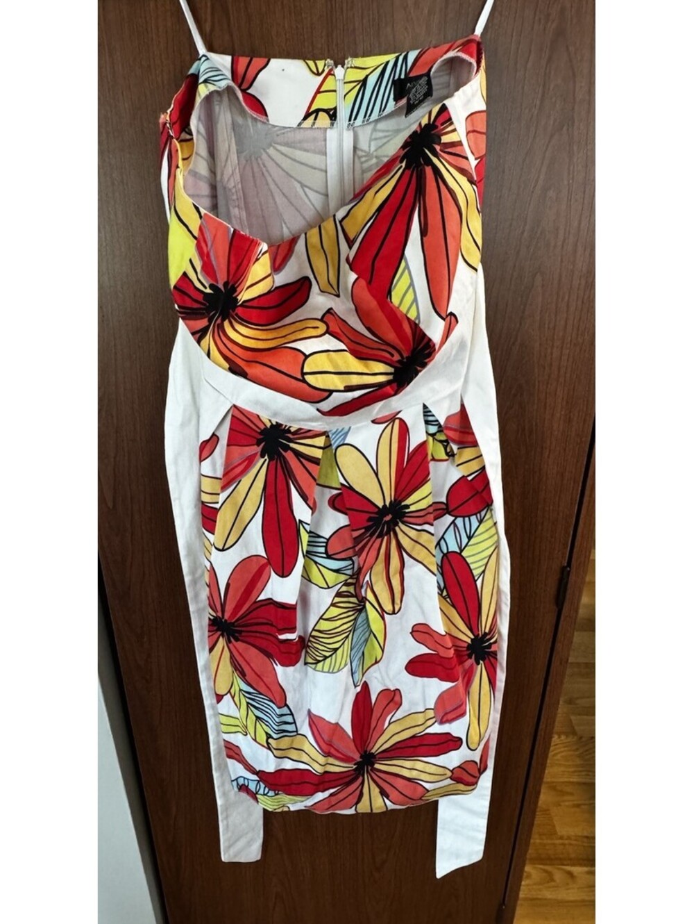 Alyn Paige Floral Fit & Flare Dress 11/12 Cotton Sleeveless Tie Waist Midi